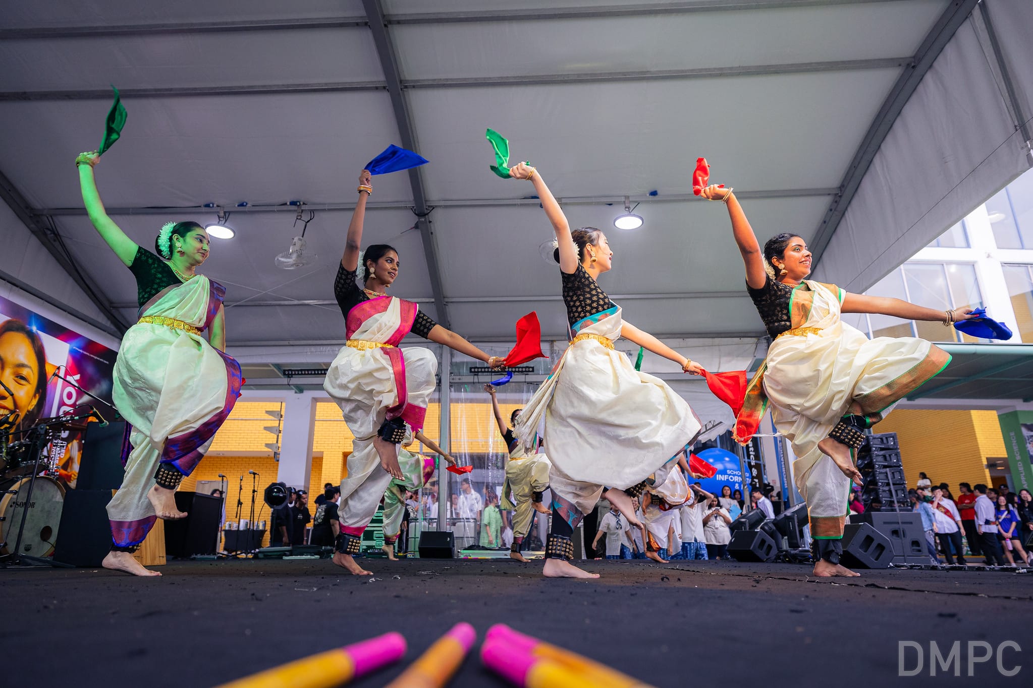 Image of Temasek Polytechnic Indian Dance Group performing at a concert